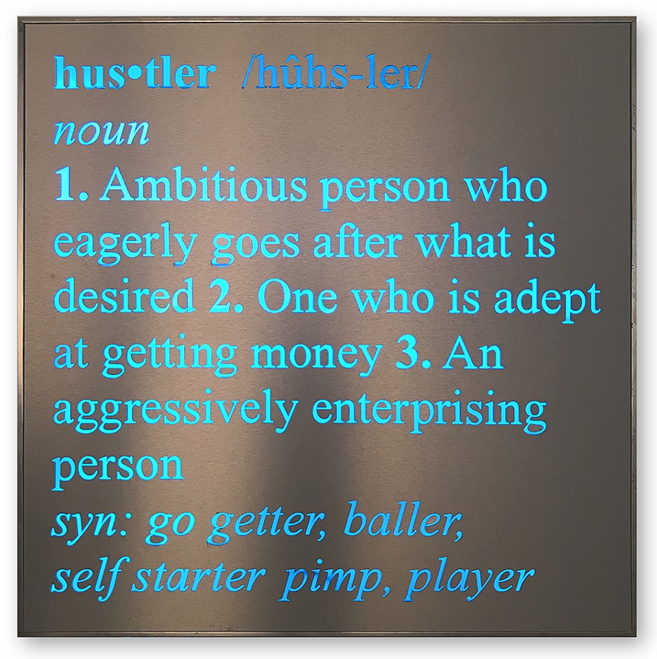 David McCauley, Hustler (Sold)
Steel and LEDs, 48 x 48 in.