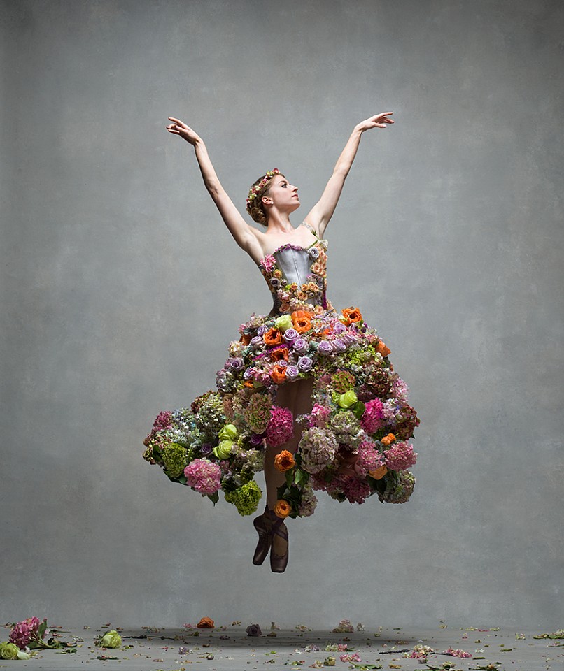 Ken Browar & Deborah Ory, Meaghan Grace Hinkis
Dye sublimation print on aluminum, 50 x 42 in.
Soloist, The Royal Ballet, flower dress