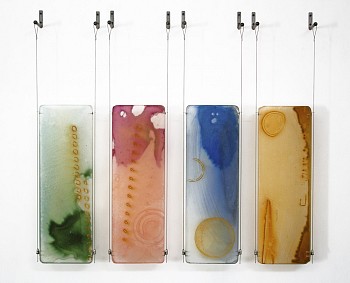 Work: Blue Glow (Sold) 39 x 4 2x 4 inches