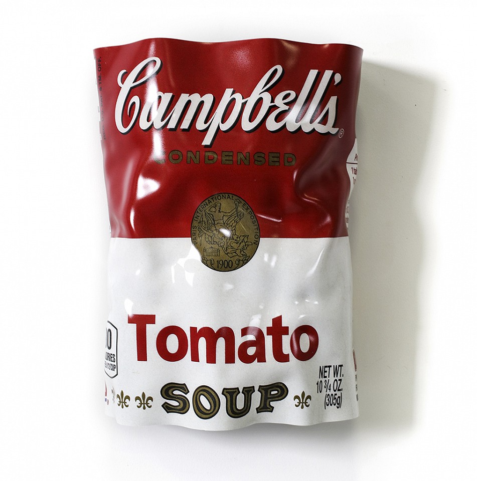 Paul Rousso, Tomato Soup Series #4
Mixed media on hand-sculpted polystyrene, 21 x 15 x 7 in.