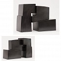 Pascal Pierme Sculpture, Petite en Trois Temps (Black Patina)
Steel