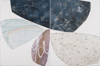 Work: River Path II (diptych) 48 x 72 in.