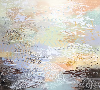 Work: Bloom Diary (Sold) 54 x 60 in.