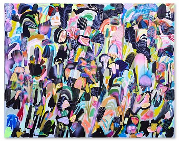 Sarah Giannobile - Night Garden 48 x 60 in.