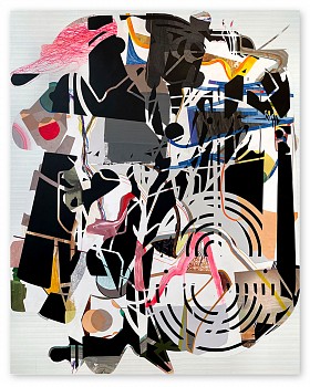 Aaron Wexler - Writing Lines 60 x 48 in.