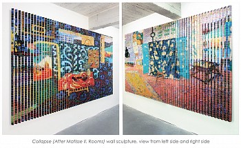 Irene Mamiye - Collapse - After Matisse II, Rooms (Sold) 75 x 120 in.