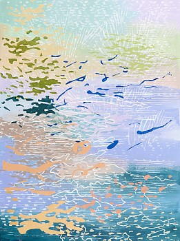 Laura Fayer - Spring Diary 115 30 x 22 in.