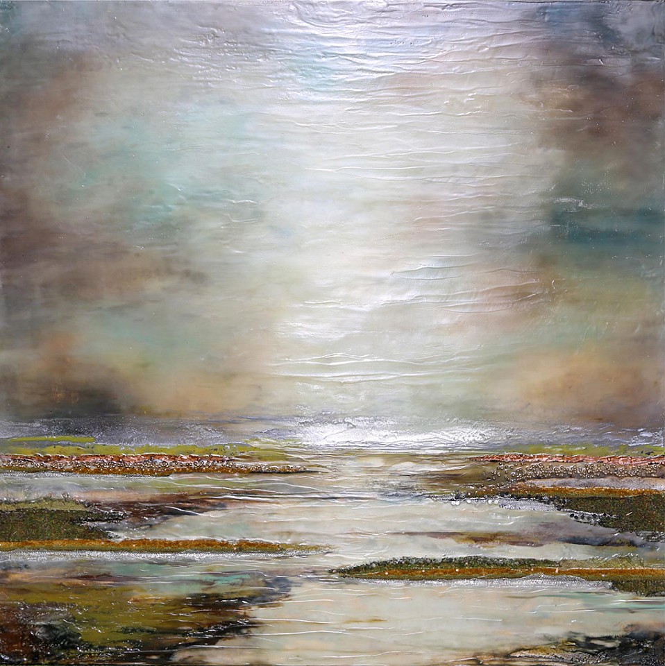 Robin Luciano Beaty, Halcyon (Sold)
Encaustic & mixed media on panel, 40 x 40 in.