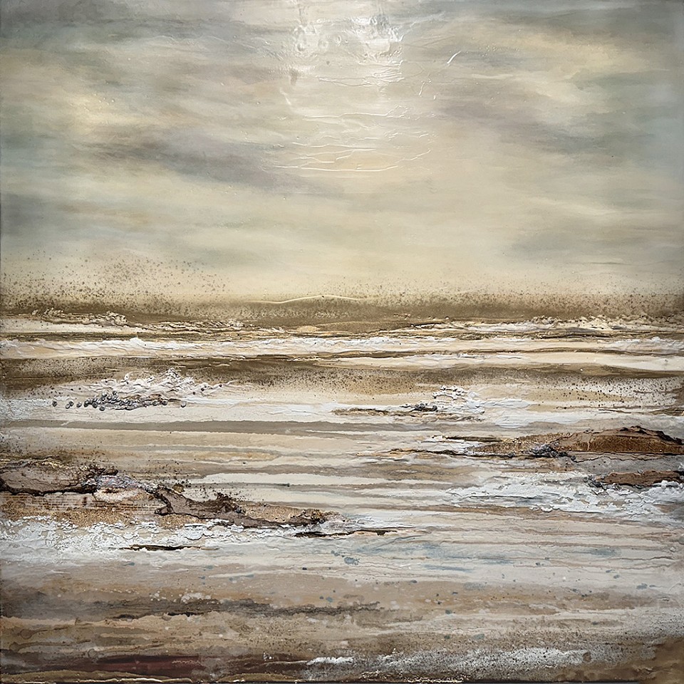 Robin Luciano Beaty, Tranquillo
Encaustic & mixed media on panel, 36 x 36 in.