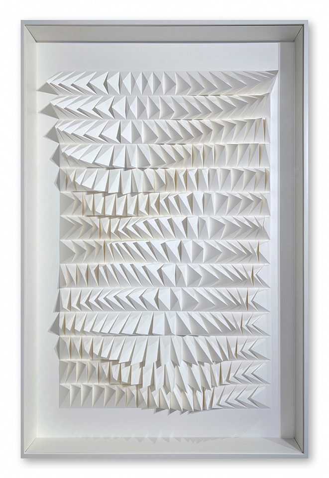 Anna Kruhelska, Untitled 257
Hand-folded archival paper, 28 x 40", (art may be oriented horizontally or vertically) Framed with non-reflective glass