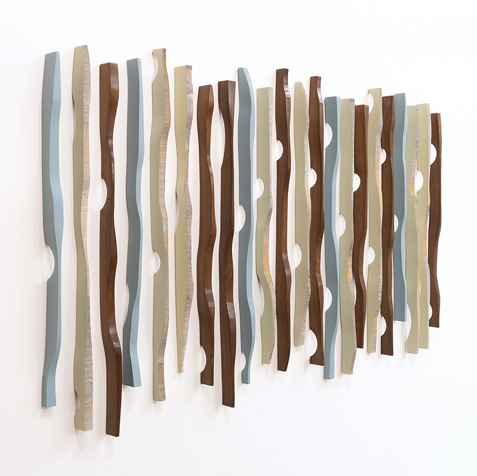 Pascal Pierme, Origines Earth Dream 6 (Sold)
Painted walnut, 38 x 65 in.