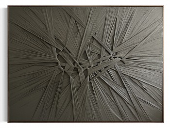 Niina Kratz - Verde Allurement (Sold) 48 1/2 x 64 inches framed