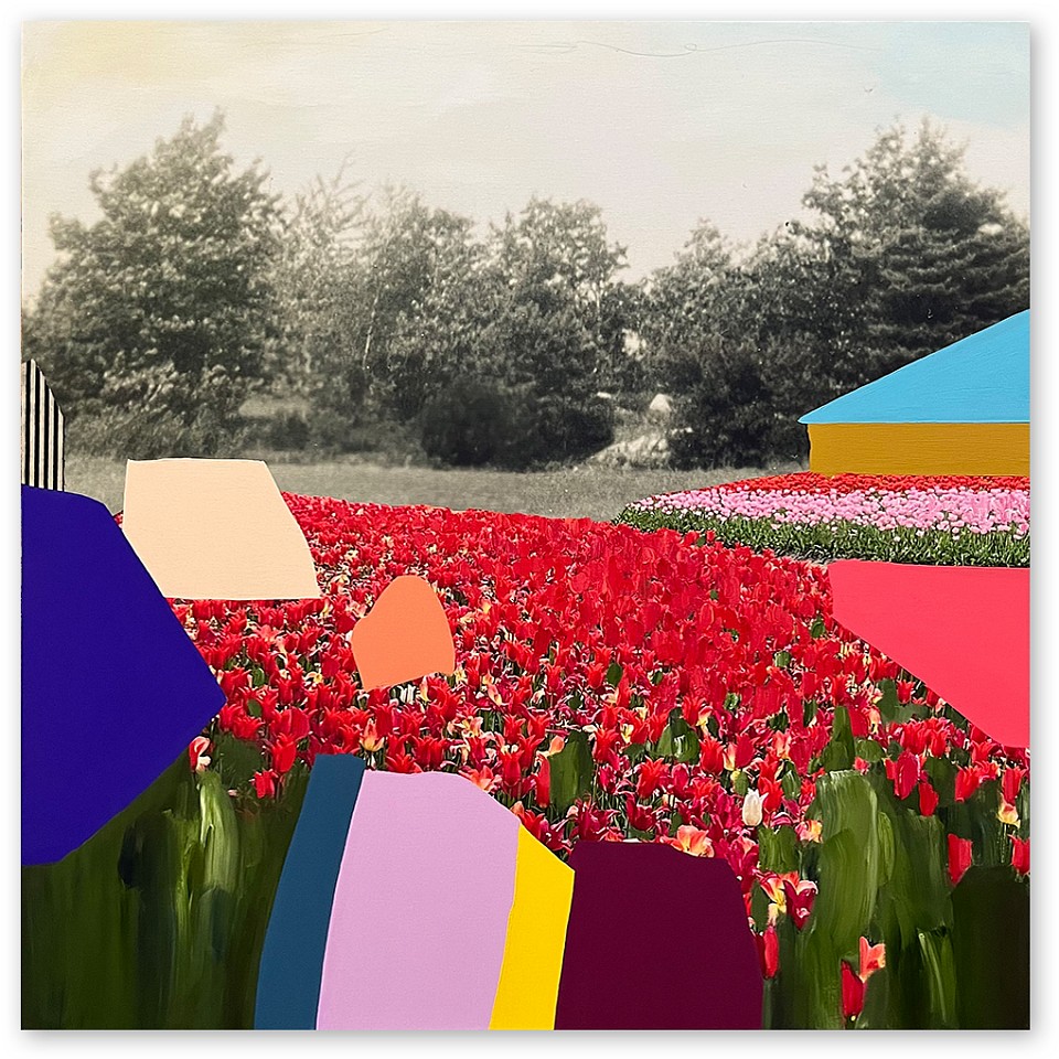 Emily Filler, Field of Tulips #2
Mixed media on canvas