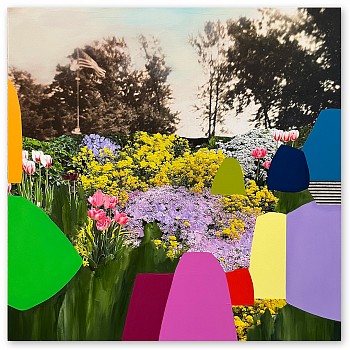 Emily Filler - Field of Tulips #8 35 x 35 in.