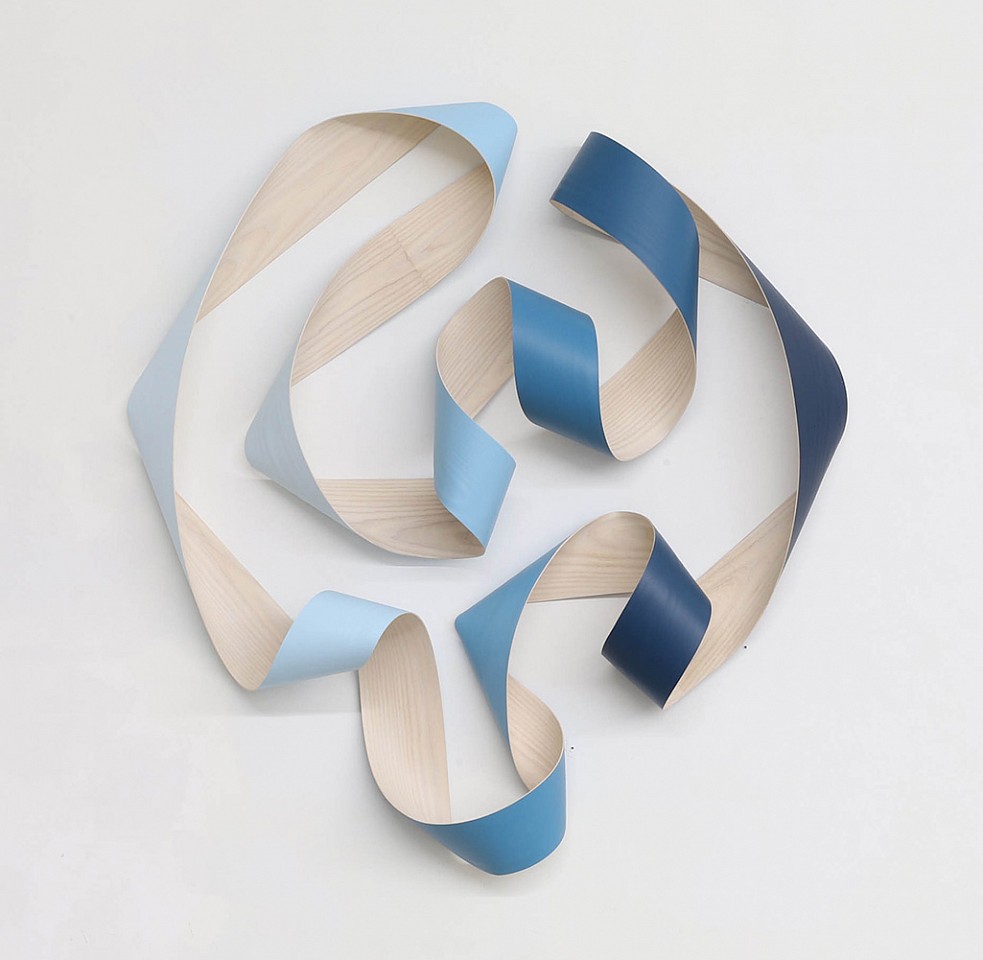 Jeremy Holmes, Blue Transition
Painted white ash, 52 x 48 in.