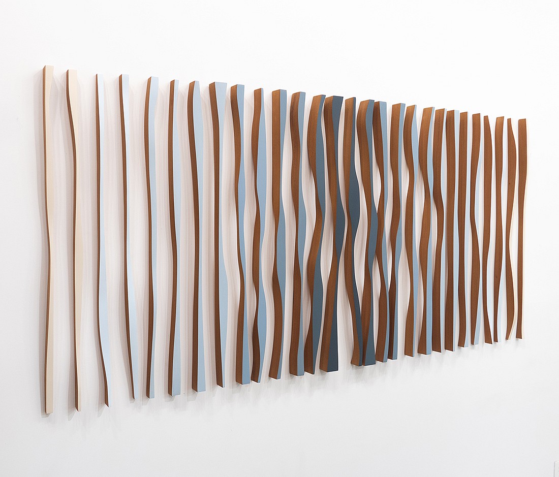 Pascal Pierme, Origines Exponential (Sold)
Mahogany, 40 x 82 1/4 in.