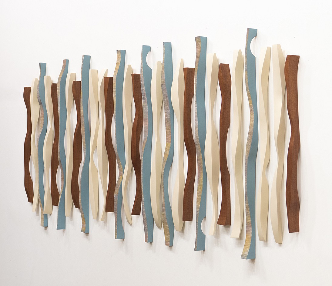 Pascal Pierme, Origines Rhythm 1
Painted mahoghany, 36 x 82 3/4 in.