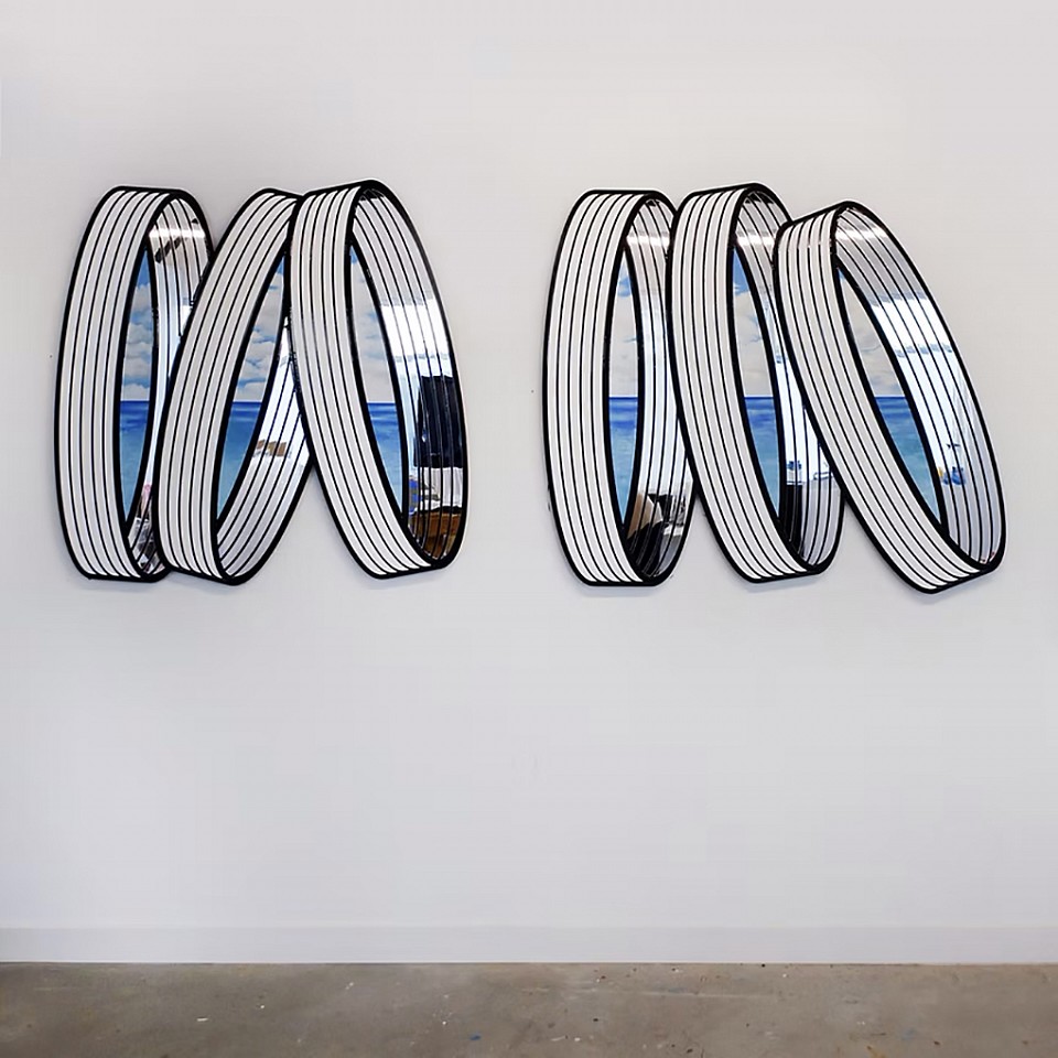 Jenna Krypell, Get Away
Paint, resin & mirror on panel, 41 x 42 inches (each)