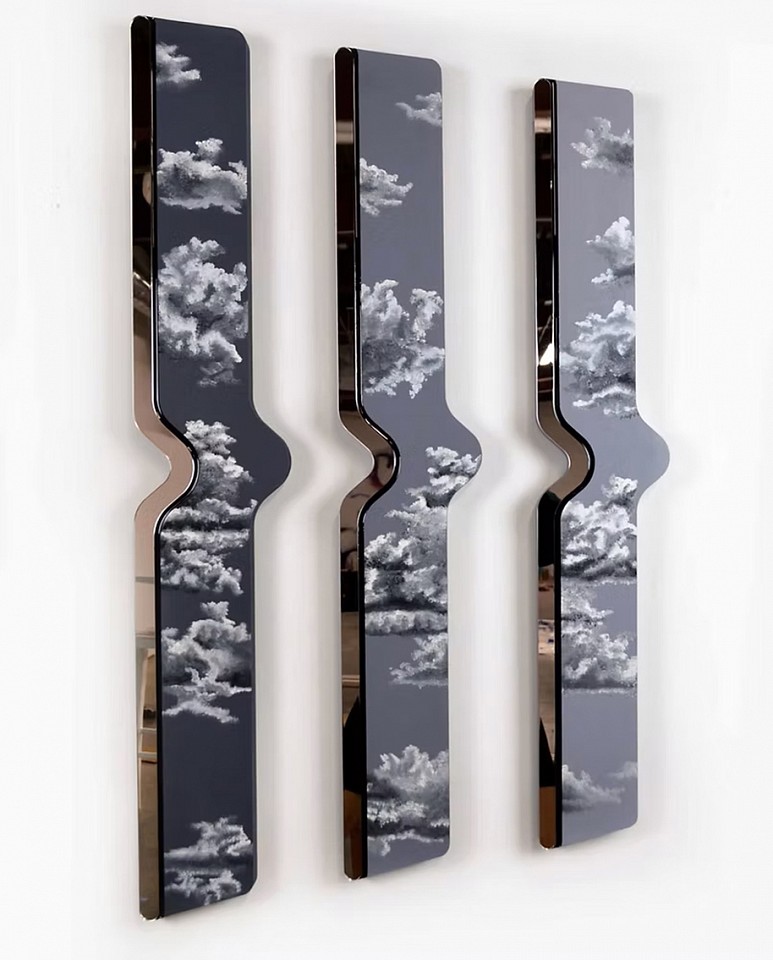 Jenna Krypell, Stormy
Paint, resin & mirror on panel, 40 x 25 in.