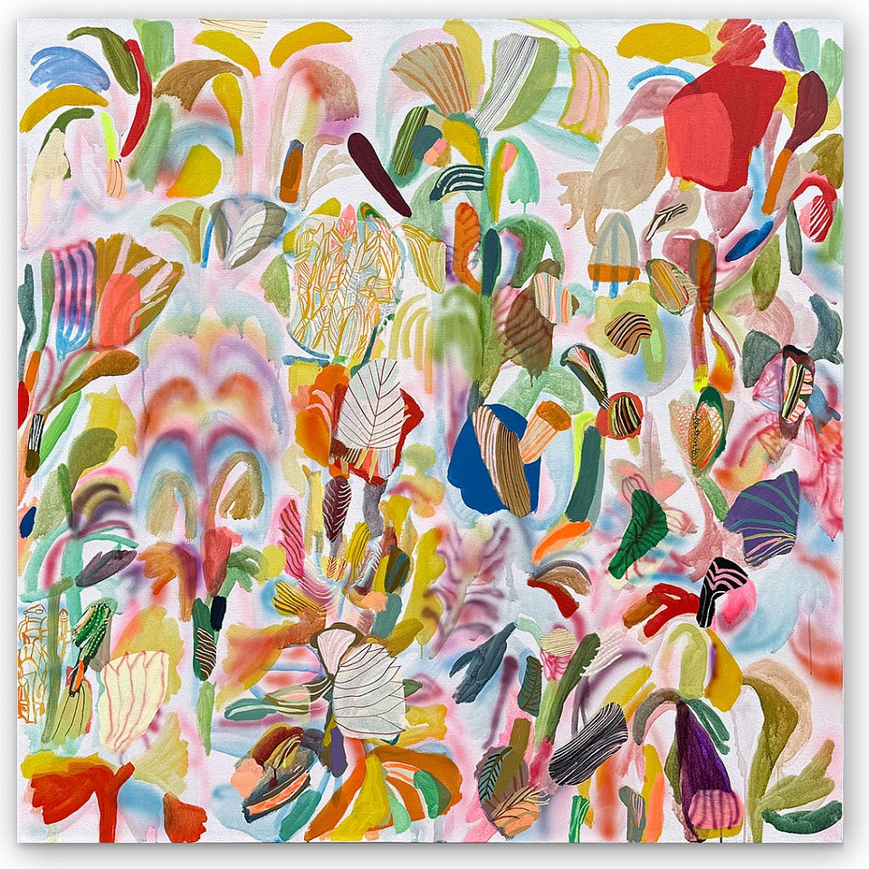 Sarah Giannobile, Snapdragons 2
Acrylic and aerosol on canvas, 60 x 60 in.