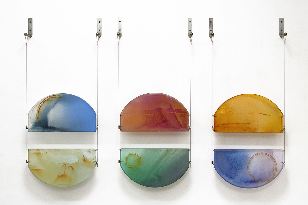 Carrie McGee, Ecliptic Thread
Mixed media on acrylic panel, 41 x 61 x 4 in.