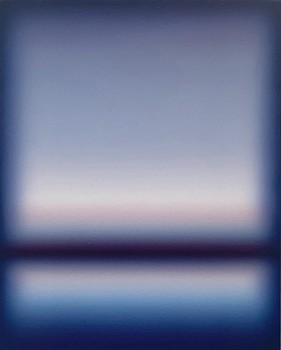 Patrick DeAngelis - Harmonic Chord in Blue (Sold) 50 x 40 in.