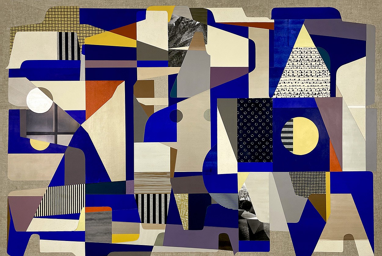 Aaron Wexler, Sans Wave
Mixed media on linen over panel, 40 x 60 in.