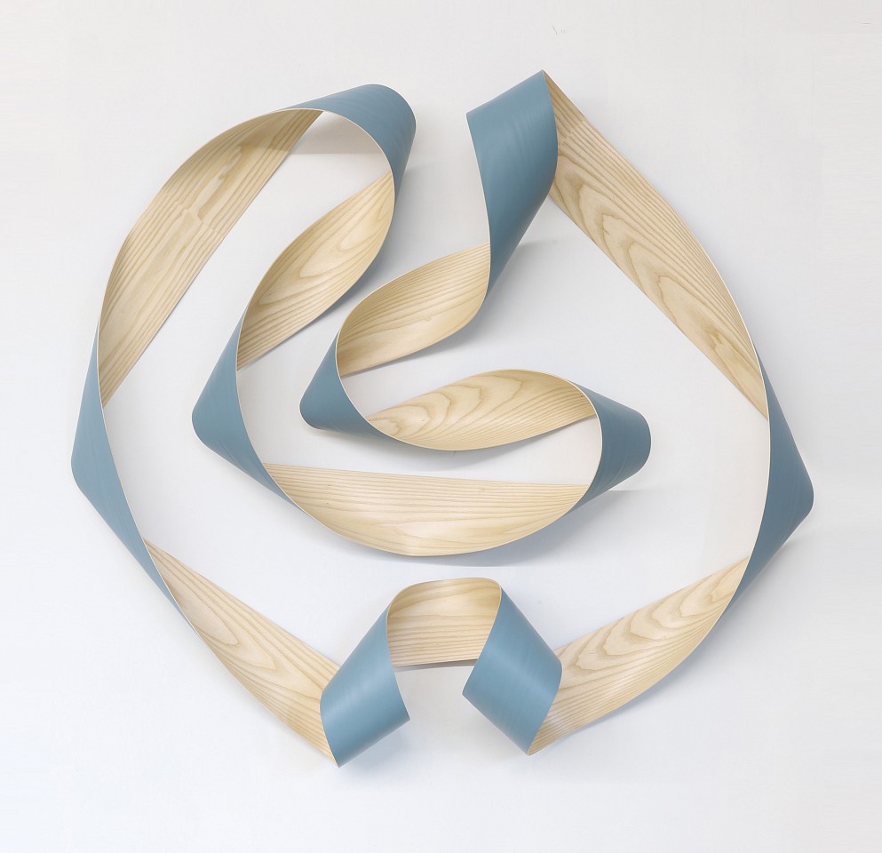 Jeremy Holmes, Untitled (Gray Blue)
Painted white ash, 52 x 48 in.