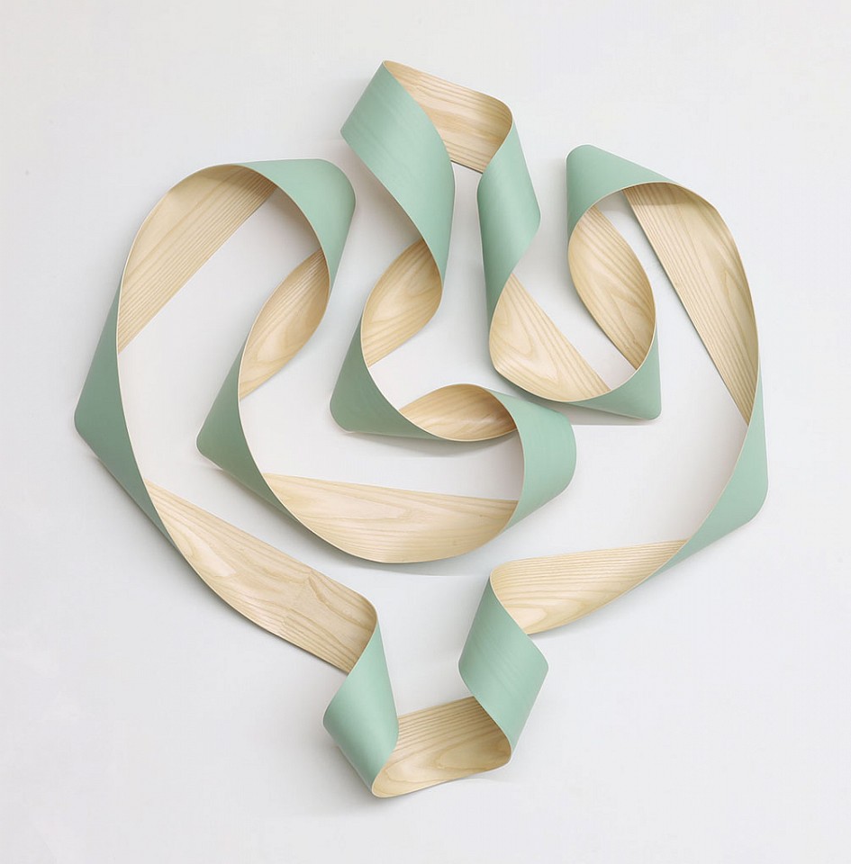 Jeremy Holmes, Untitled (Green)
Painted white ash, 53 x 50 in.
