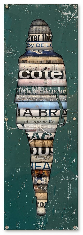 Jane Maxwell, A Girl Can
Mixed media, 48 x 16 x 2 1/2 in.