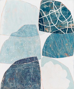 Karine Leger -&nbsp;Montagnes Lointaines 48 x 40 in.