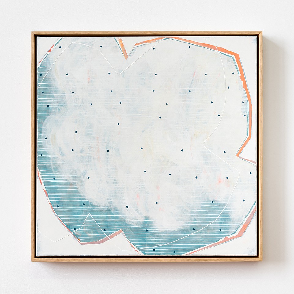 Karine Leger, Vue du Ciel No. 4
Acrylic on canvas, 25 1/4 x 25 1/4 in. framed