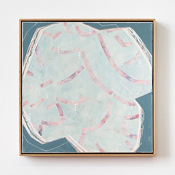 Karine Leger -&nbsp;Vue du Ciel No. 6 25 1/4 x 25 1/4 in. framed