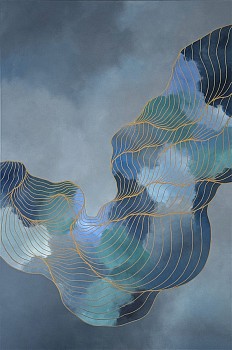 Tracie Cheng -&nbsp;May We All Be So Lucky 60 x 40 in.