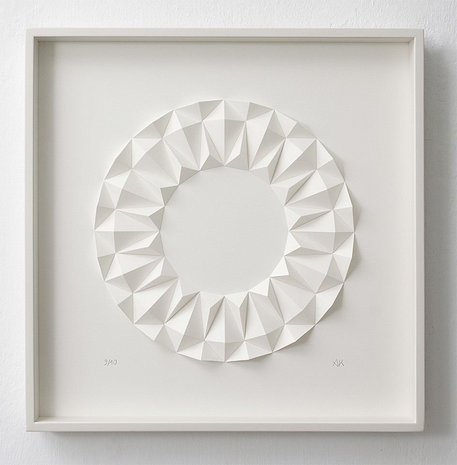 Anna Kruhelska, Untitled 20
Hand-folded archival paper, 20 x 20 inches framed